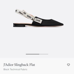 Dior Black and White Slingback Flats *do not have auth card, hence price*